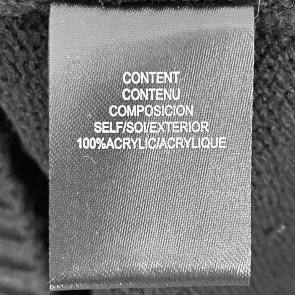 NEW WAYF Nordstrom Black Lola Puff Balloon Sleeve Knit Sweater Mini Dress XS - Picture 7 of 8